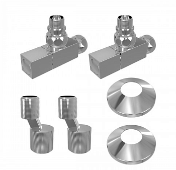 Комплект подключения LEMARK LM03412S с квадратными вентилями