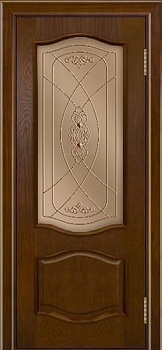 Дверь межкомнатная София Тон 30 Шоколад 800 Стекло София бронза (витрина)