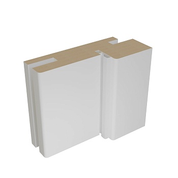 Коробка телескоп Эмаль ПП белая с уплотнителем