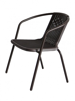 Кресло коричневое Ротанг пластик