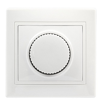 Светорегулятор (диммер) 600W 220В белый "Венера" (SBE-01w-2.5-D-0)