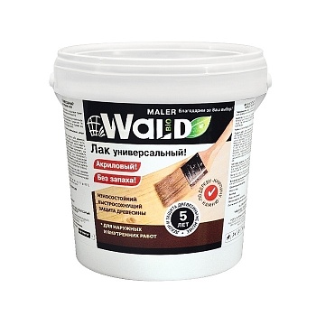 Лак по дереву Тиковое дерево РАДУГА WALD 3л