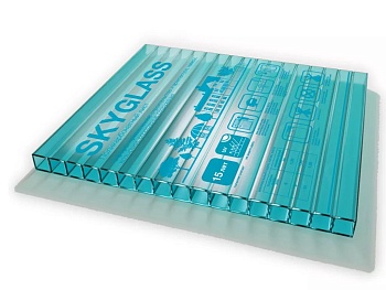 Поликарбонат 8 мм 2,1*12 пог.м (25,2м2) Бирюза SKYGLASS