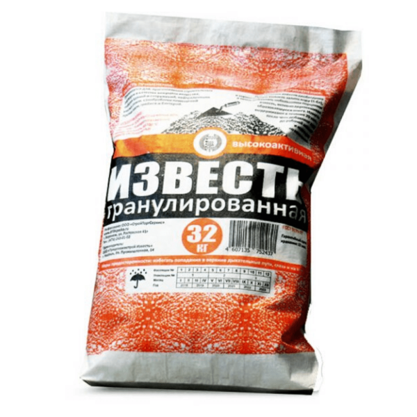 Известь негашеная 32кг