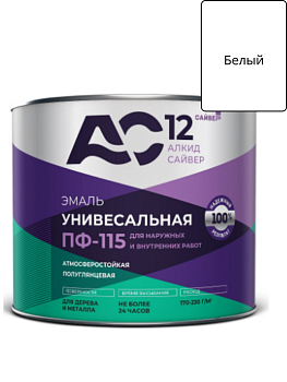 Эмаль ПФ-115 Зеленый 1,8кг АС12 (6)