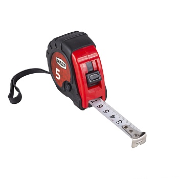 Рулетка 5м*19мм обрез.корпус,3 способа фиксации "Кедр" 017-0519