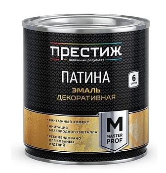 Эмаль патина натуральное золото 0,2л Престиж