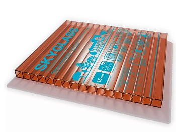 Поликарбонат 8 мм 2,1*12 пог.м (25,2м2) Коричневый SKYGLASS