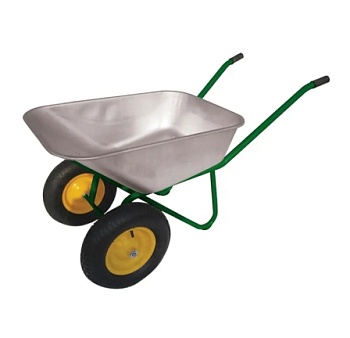 Тачка строительная оцинк. 100л 2 колеса пневмат. D=350мм PARK WB 5302