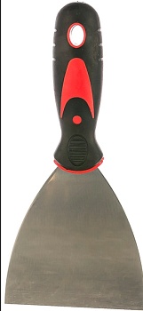 Шпатель 100мм нержавеющая сталь двухкомп. ручка Кедр 041-0100