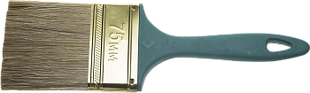 Кисть 75мм плоская смешанная щетина Зубр Лазурь 4-01014-075