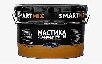 Мастика Резино-битумная Smartmix, 10кг гидроизоляция кровли