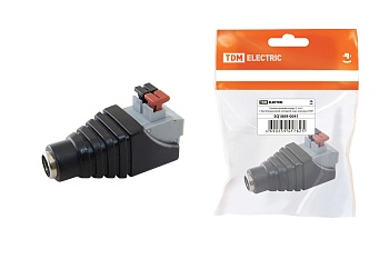 Разъём питания гнездо 2.1х5.5 с быстрозажимной колодкой TDM SQ1809-0041