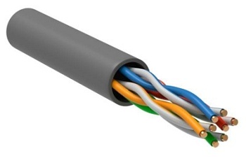 Кабель витая пара U/UTP 4х2х24AWG кат.5E медь сер. сер. (м) PROCONNECT 01-0052