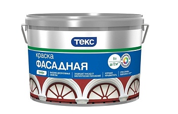 Краска ТЕКС Профи фасадная супербелая 9л/14кг