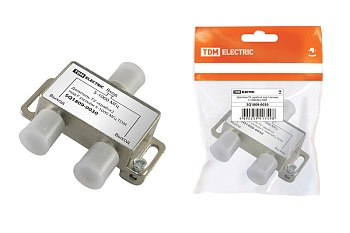 Делитель TV "краб" 2 под F разъем 5-1000 МГц TDM SQ1809-0030