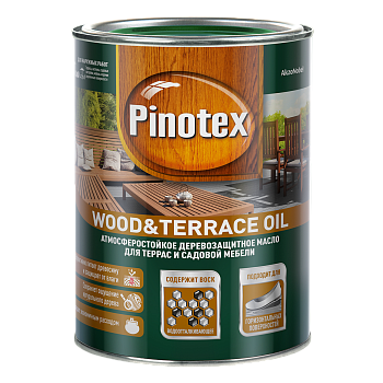 Масло для террас Pinotex Wood&Terrace Oil бесцсветное 2,5л