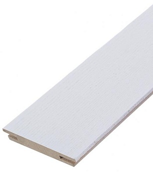 Доборная доска МДФ 10*2070*220 мм. шт. телескоп /телескоп паз+паз белая матовая
