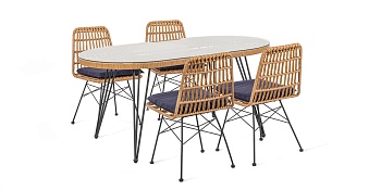 Набор мебели Габриел арт.GS005/GS007 беж/синий "Garden story"