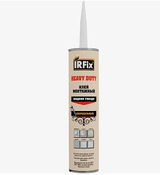Клей каучуковый монтажный IRFIX HEAVY DUTY 310 г бежевый(12шт/кор)