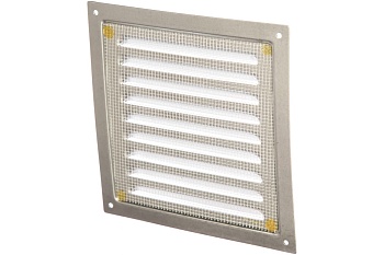 Решетка вентиляционная вытяжная, стальная с оцинкованным покрытием 1515МЭ