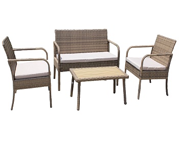 Набор мебели Лион корич./бежевый "Garden story" арт.SFS011/1