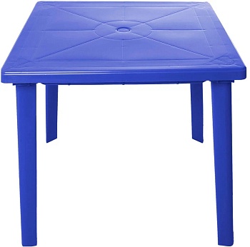 Стол квадратный синий 80*80*71см Стандарт Пластик