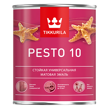 Эмаль универсальная PESTO 10 матовая 0,9 С TIKKURILA