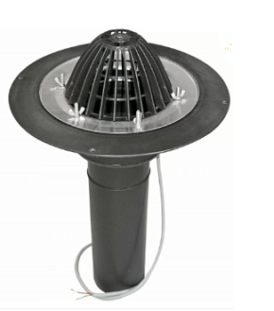Воронка кровельная удлиненная обогреваемая WIGAR DN 160 (160х450)