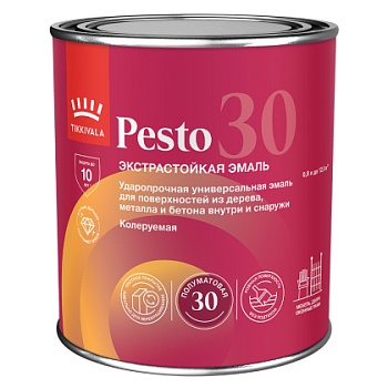 Эмаль универсальная PESTO 30 матовая 0,9 C TIKKURILA