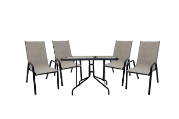 Набор мебели Сан-Ремо 2, мягкий серо-бежевый " Garden story"