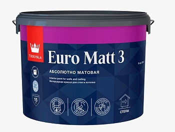 Краска EURO MATT 3 C гл/мат 9л TIKKURILA