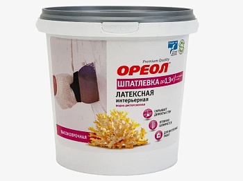 Шпаклевка латексная для внутренних работ 4кг Ореол 