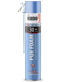 Пена монтажная бытовая KUDO HOME 30+ 1000мл/600гр всесезонная (12)