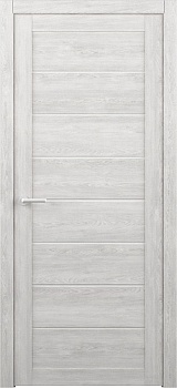 Дверное полотно остекленное Эко-шпон Сеул 900 Дуб нордик, стекло мателюкс