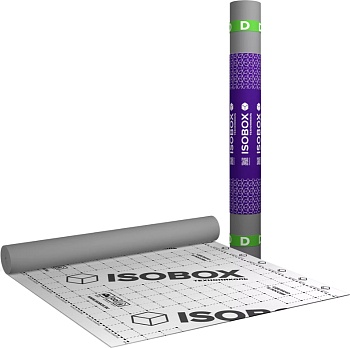 Пленка Д паро-гидро изоляционная ISOBOX D+ клеевая полоса 70 м2