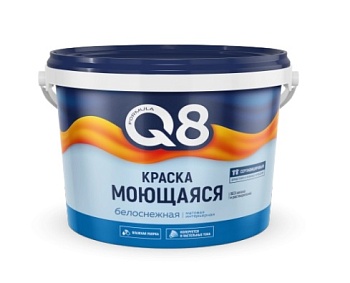 Краска моющаяся 4,5кг Формула Q8