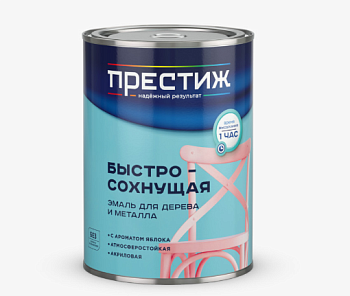 Эмаль акриловая красная полуглянцевая 0,9кг Престиж Ю442