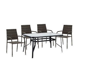 Набор мебели Гарда  арт.GS019, SC-094 серый  "Garden story"