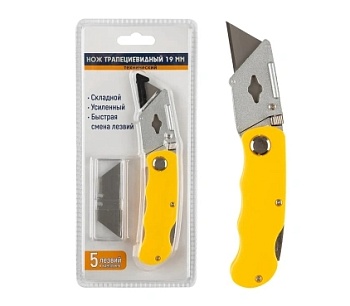 Нож пистолетный трапециевидный усилен. складной (1/12/144) PARK