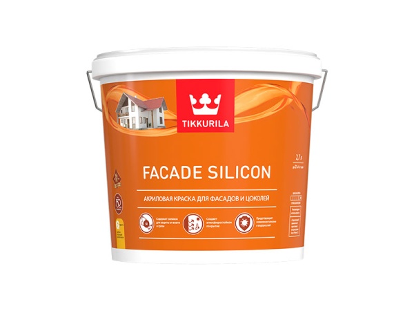Краска Fasade Silicon для фасадов и цоколей 2,7л A TIKKURILA