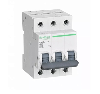 Выключатель автоматический модульный 3п C 40А 4.5кА City9 Set 400В SE C9F34340