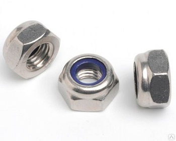 Гайка с нейлоновой вставкой М12 DIN 985 (100шт/уп)
