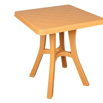 Стол квадратный бежевый 70х70 Эльф 084