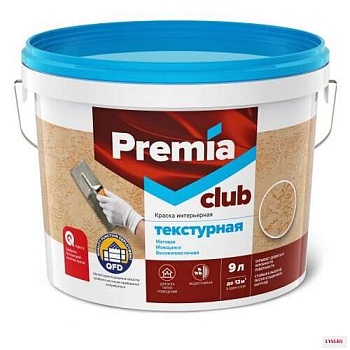 Краска Premia Club текстурная база А 9л