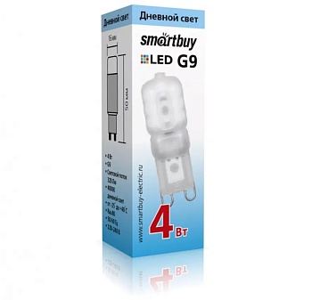 Светодиодная (LED) Лампа Smartbuy-G9-4W/4000/G9 (SBL-G9 04-40K)