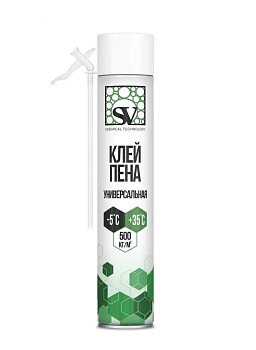Пена-клей монтажная SV, всесезонная 420мл (550г)