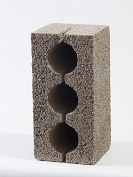 Блок керамзитовый полнотелый 190х188х390 (90/105шт)