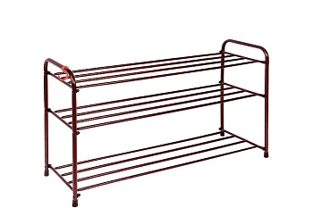 Подставка для обуви Альфа 33 3полки 870*300*480мм медный антик ПДОА33М  238915