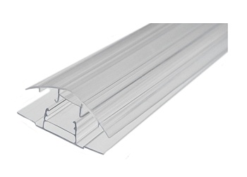 Профиль неразъемный 10мм Прозрачный 6,0м